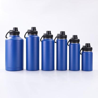 Vacuum Insulated Sport Bottle - Stainless Steel, Double-Walled, Wide Mouth Leak-Proof Thermal Flask for Hot & Cold Drink, Traveling, Sports & Outdoors