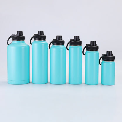 Vacuum Insulated Sport Bottle - Stainless Steel, Double-Walled, Wide Mouth Leak-Proof Thermal Flask for Hot & Cold Drink, Traveling, Sports & Outdoors