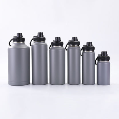 Vacuum Insulated Sport Bottle - Stainless Steel, Double-Walled, Wide Mouth Leak-Proof Thermal Flask for Hot & Cold Drink, Traveling, Sports & Outdoors