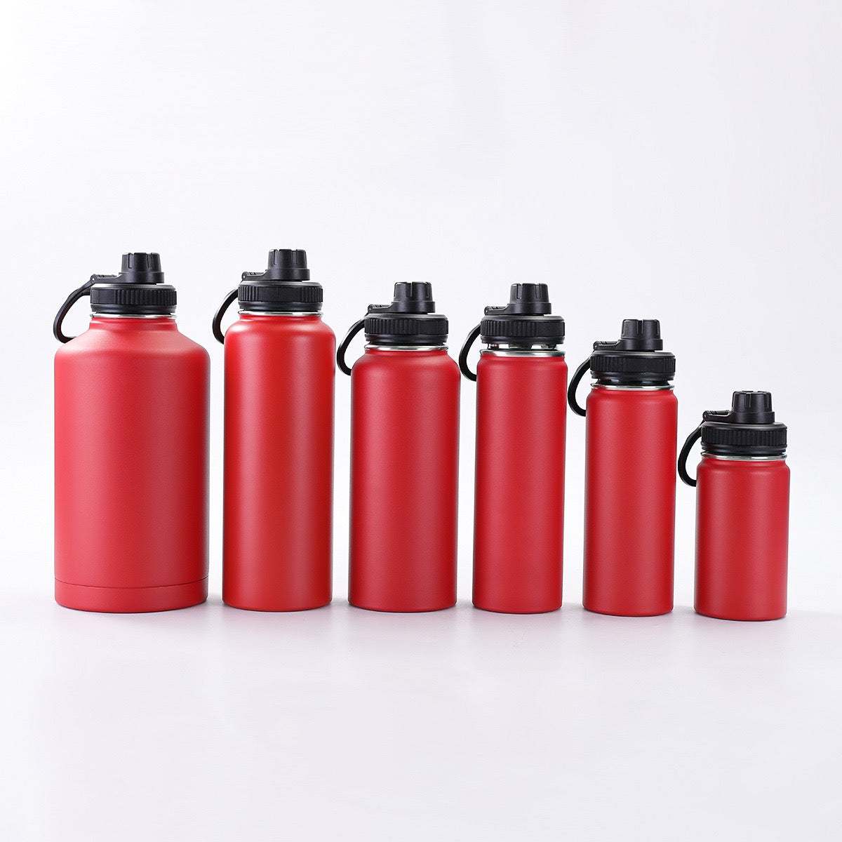 Vacuum Insulated Sport Bottle - Stainless Steel, Double-Walled, Wide Mouth Leak-Proof Thermal Flask for Hot & Cold Drink, Traveling, Sports & Outdoors