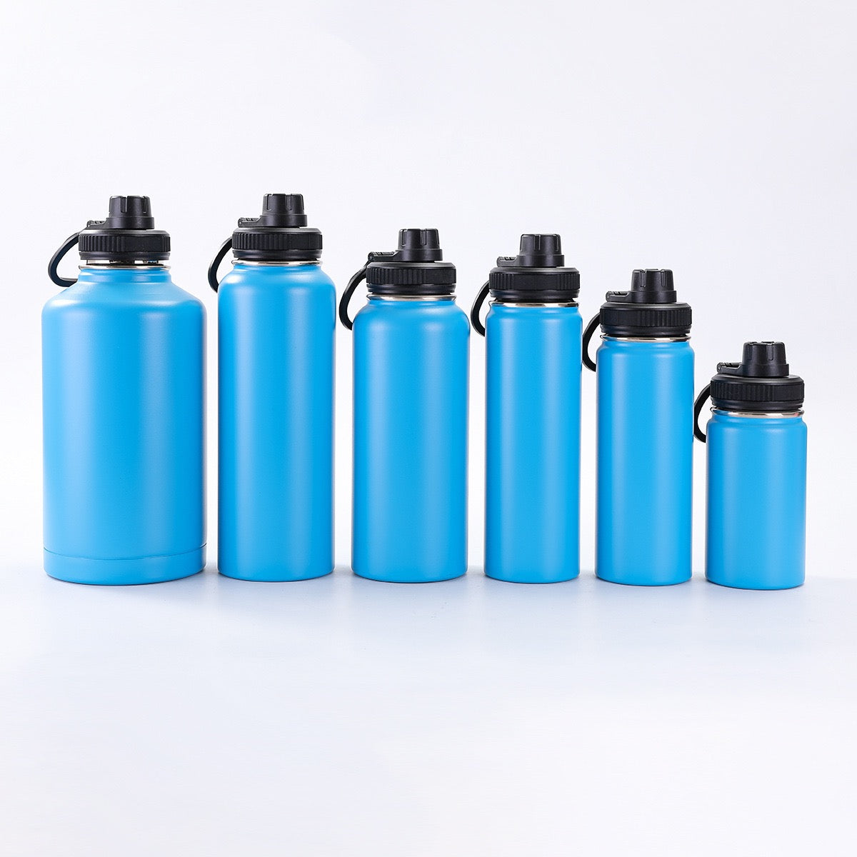 Vacuum Insulated Sport Bottle - Stainless Steel, Double-Walled, Wide Mouth Leak-Proof Thermal Flask for Hot & Cold Drink, Traveling, Sports & Outdoors