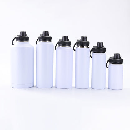 Vacuum Insulated Sport Bottle - Stainless Steel, Double-Walled, Wide Mouth Leak-Proof Thermal Flask for Hot & Cold Drink, Traveling, Sports & Outdoors