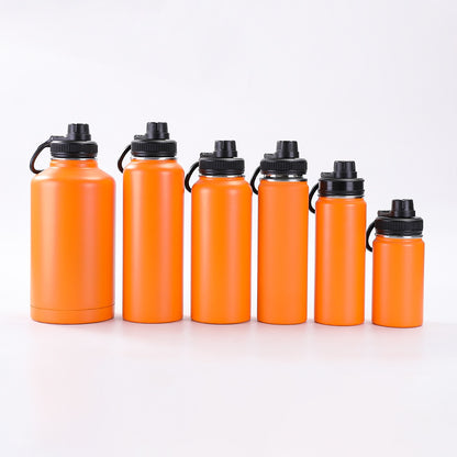 Vacuum Insulated Sport Bottle - Stainless Steel, Double-Walled, Wide Mouth Leak-Proof Thermal Flask for Hot & Cold Drink, Traveling, Sports & Outdoors