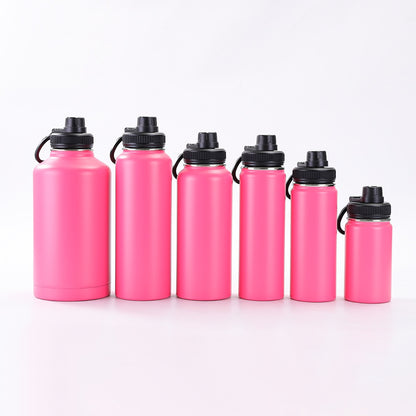 Vacuum Insulated Sport Bottle - Stainless Steel, Double-Walled, Wide Mouth Leak-Proof Thermal Flask for Hot & Cold Drink, Traveling, Sports & Outdoors