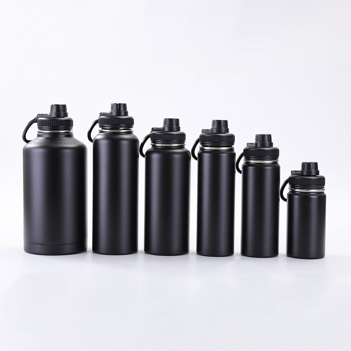 Vacuum Insulated Sport Bottle - Stainless Steel, Double-Walled, Wide Mouth Leak-Proof Thermal Flask for Hot & Cold Drink, Traveling, Sports & Outdoors