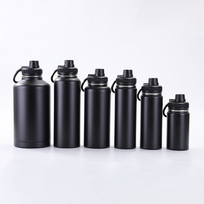 Vacuum Insulated Sport Bottle - Stainless Steel, Double-Walled, Wide Mouth Leak-Proof Thermal Flask for Hot & Cold Drink, Traveling, Sports & Outdoors