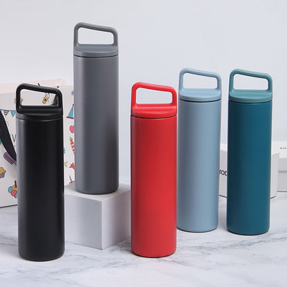 HONGZHAN Wide Mouth Water Bottle - 20oz Insulated Water Bottle in Stainless Steel with Double Wall Vacuum Insulation, Leakproof Design, Keeps Drinks Hot or Cold