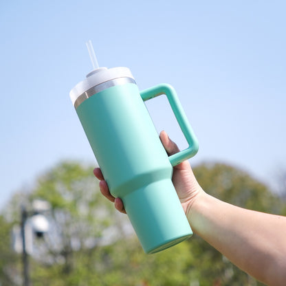 40oz Stainless Steel Car Cup then Carry Handle Ice Bully Cup Large capacity insulation protect cold cup