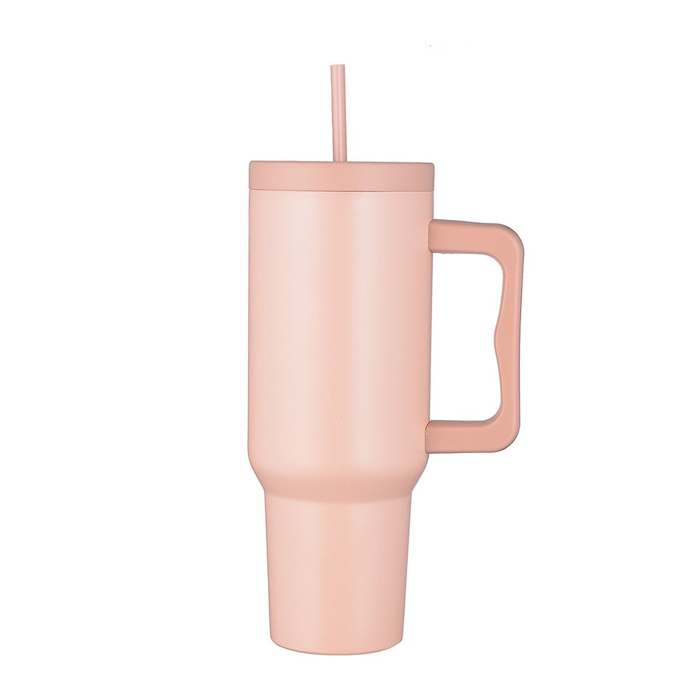 HONGZHAN 40oz Handle Ice Blaster Mug 304 Stainless Steel Vacuum Insulated Mug Outdoor car car Mug with Straw