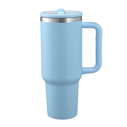 HONGZHAN 40oz Handle Ice Blaster Mug 304 Stainless Steel Vacuum Insulated Mug Outdoor car car Mug with Straw