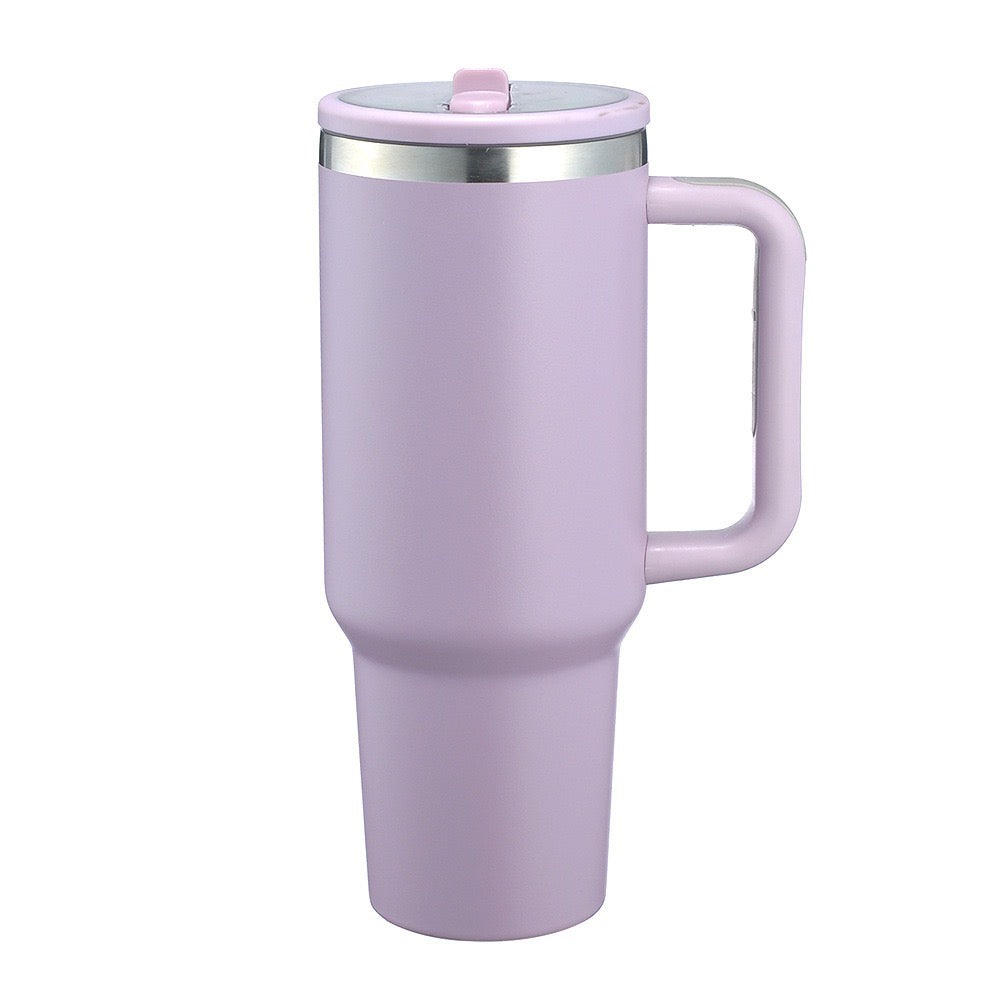 HONGZHAN 40oz Handle Ice Blaster Mug 304 Stainless Steel Vacuum Insulated Mug Outdoor car car Mug with Straw