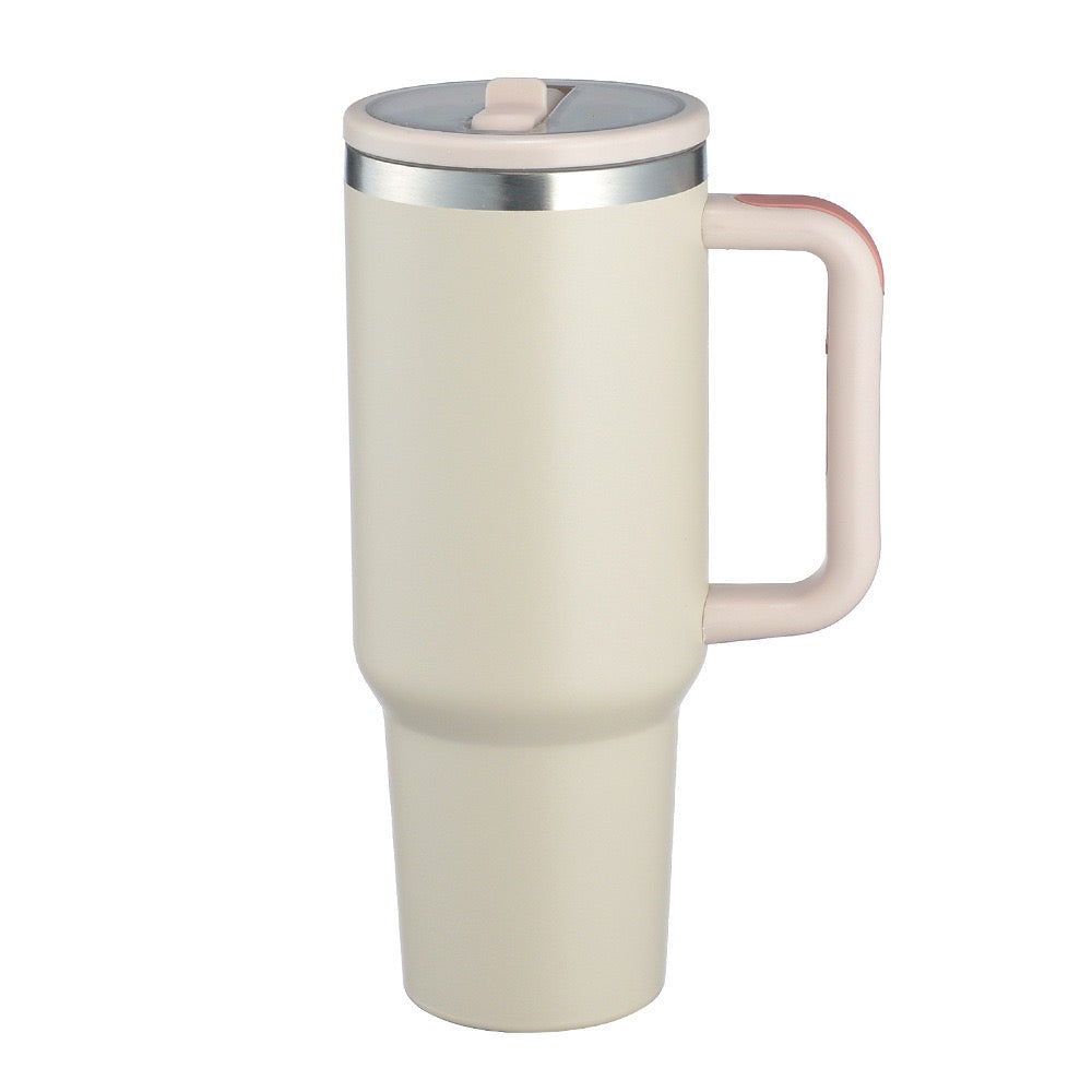 HONGZHAN 40oz Handle Ice Blaster Mug 304 Stainless Steel Vacuum Insulated Mug Outdoor car car Mug with Straw
