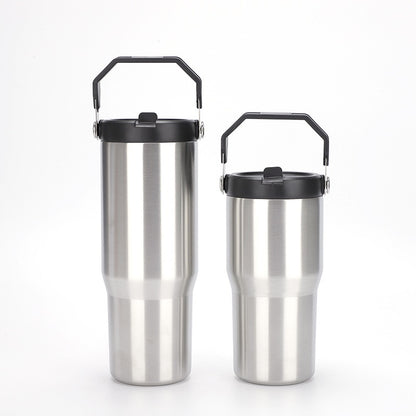 HONGZHAN Flip Straw Tumbler with Handle 20 / 30oz | Twist On Lid and Flip Up Straw | Leak Resistant Water Bottle | Insulated Stainless Steel |BPA-Free |