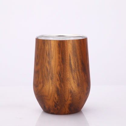 12 oz Stainless Steel Wine Tumbler Stemless Glasses with Lid, Double Wall Insulated Travel Mug Perfect for Wine, Coffee, Drinks, Champagne, Cocktails