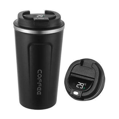 HONGZHAN Insulated Travel Coffee Mug Spill Proof Leak Proof Pobtable To Go Camping Stainless Steel Coffee Tumbler Reusable Coffee Cups with Lids Thermos for Hot and Cold Drink