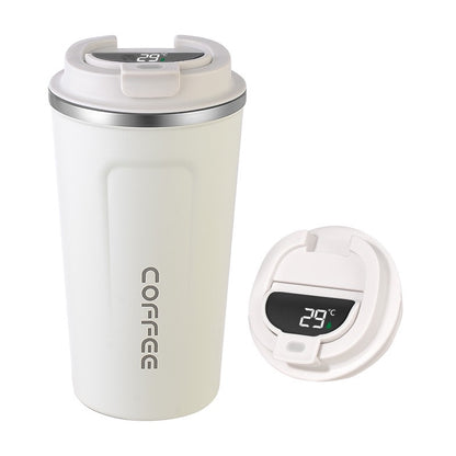 HONGZHAN Insulated Travel Coffee Mug Spill Proof Leak Proof Pobtable To Go Camping Stainless Steel Coffee Tumbler Reusable Coffee Cups with Lids Thermos for Hot and Cold Drink