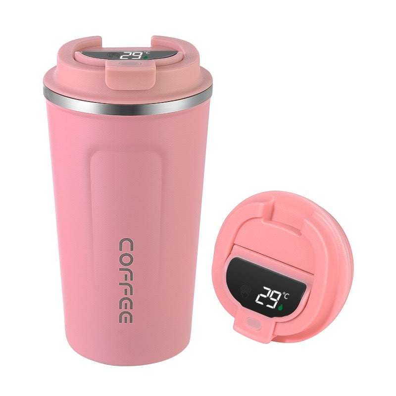 HONGZHAN Insulated Travel Coffee Mug Spill Proof Leak Proof Pobtable To Go Camping Stainless Steel Coffee Tumbler Reusable Coffee Cups with Lids Thermos for Hot and Cold Drink