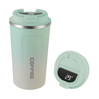 HONGZHAN Insulated Travel Coffee Mug Spill Proof Leak Proof Pobtable To Go Camping Stainless Steel Coffee Tumbler Reusable Coffee Cups with Lids Thermos for Hot and Cold Drink