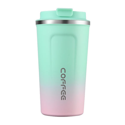 HONGZHAN Insulated Travel Coffee Mug Spill Proof Leak Proof Pobtable To Go Camping Stainless Steel Coffee Tumbler Reusable Coffee Cups with Lids Thermos for Hot and Cold Drink