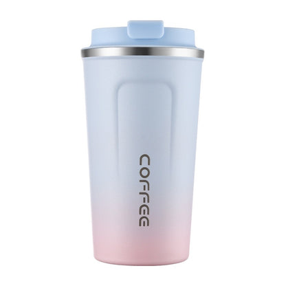 HONGZHAN Insulated Travel Coffee Mug Spill Proof Leak Proof Pobtable To Go Camping Stainless Steel Coffee Tumbler Reusable Coffee Cups with Lids Thermos for Hot and Cold Drink