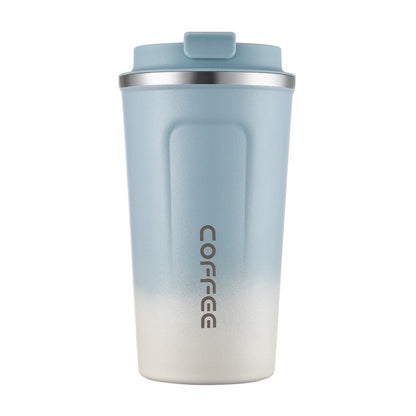 HONGZHAN Insulated Travel Coffee Mug Spill Proof Leak Proof Pobtable To Go Camping Stainless Steel Coffee Tumbler Reusable Coffee Cups with Lids Thermos for Hot and Cold Drink