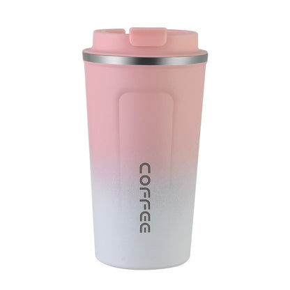 HONGZHAN Insulated Travel Coffee Mug Spill Proof Leak Proof Pobtable To Go Camping Stainless Steel Coffee Tumbler Reusable Coffee Cups with Lids Thermos for Hot and Cold Drink