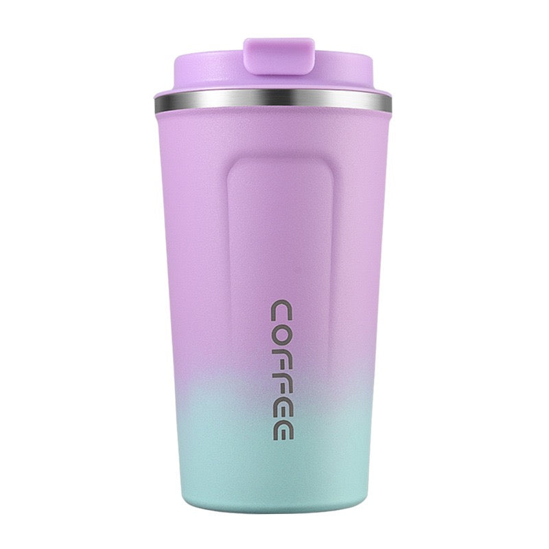 HONGZHAN Insulated Travel Coffee Mug Spill Proof Leak Proof Pobtable To Go Camping Stainless Steel Coffee Tumbler Reusable Coffee Cups with Lids Thermos for Hot and Cold Drink