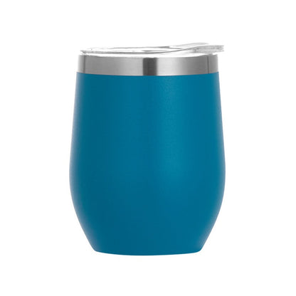 12 oz Stainless Steel Wine Tumbler Stemless Glasses with Lid, Double Wall Insulated Travel Mug Perfect for Wine, Coffee, Drinks, Champagne, Cocktails