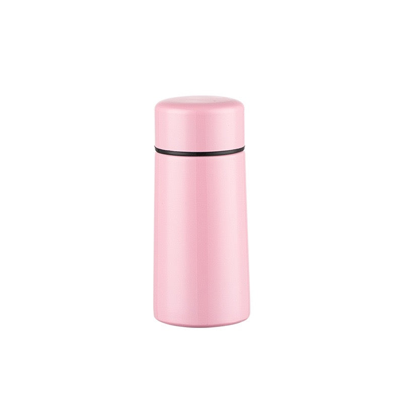 HONGZHAN Cute Small Water Bottle, 5oz/9oz, Powder Coated, Mini Slim Flask for Women, Portable Skinny Purse Water Bottle, Vacuum Insulated Reusable Leak Proof Stainless Steel HONGZHAN Thermos