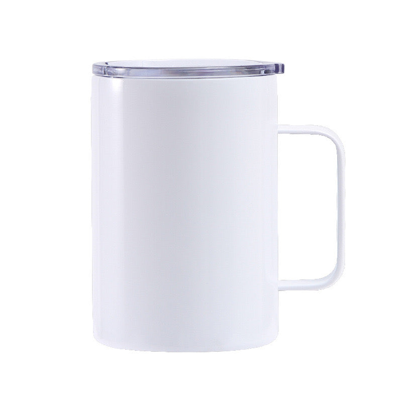 HONGZHAN 16oz Stainless Steel Insulated Coffee Mug with Handle, Double Wall Vacuum Travel Mug, Tumbler Cup with Sliding Lid