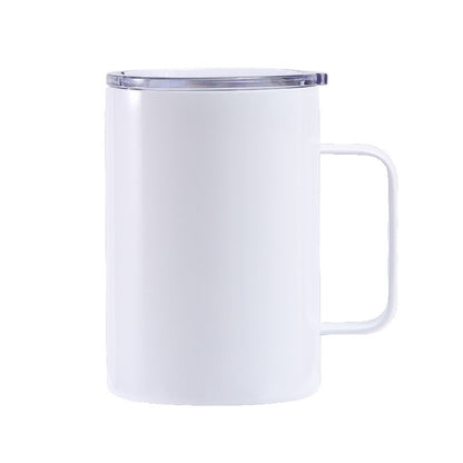 HONGZHAN 16oz Stainless Steel Insulated Coffee Mug with Handle, Double Wall Vacuum Travel Mug, Tumbler Cup with Sliding Lid