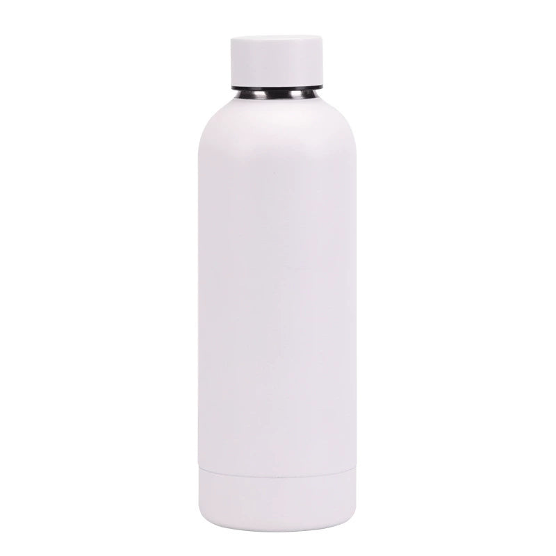 HONGZHAN 12/17/25/33oz Stainless Steel Insulated Narrow Mouth Sports Water Bottle, Double wall Cola Shape Vacuum flask, American Small Mouth Double Layer Insulation Cup Outdoor Sports Multi Color Simple Water Cup