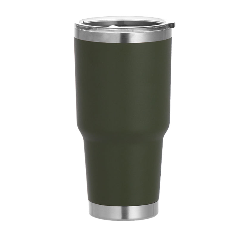 HONGZHAN 30 oz Tumbler with Lid Stainless Steel Tumblers Vacuum Insulated Cup Reusable Powder Coated Travel Mug Double Wall Leak Proof Portable Cups Keep Cold Drinks for 12 Hours