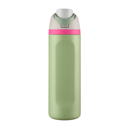 HONGZHAN FreeSip Insulated Stainless Steel Water Bottle with Straw, BPA-Free Sports Water Bottle, Great for Travel, 16/19/24/28/32 Oz