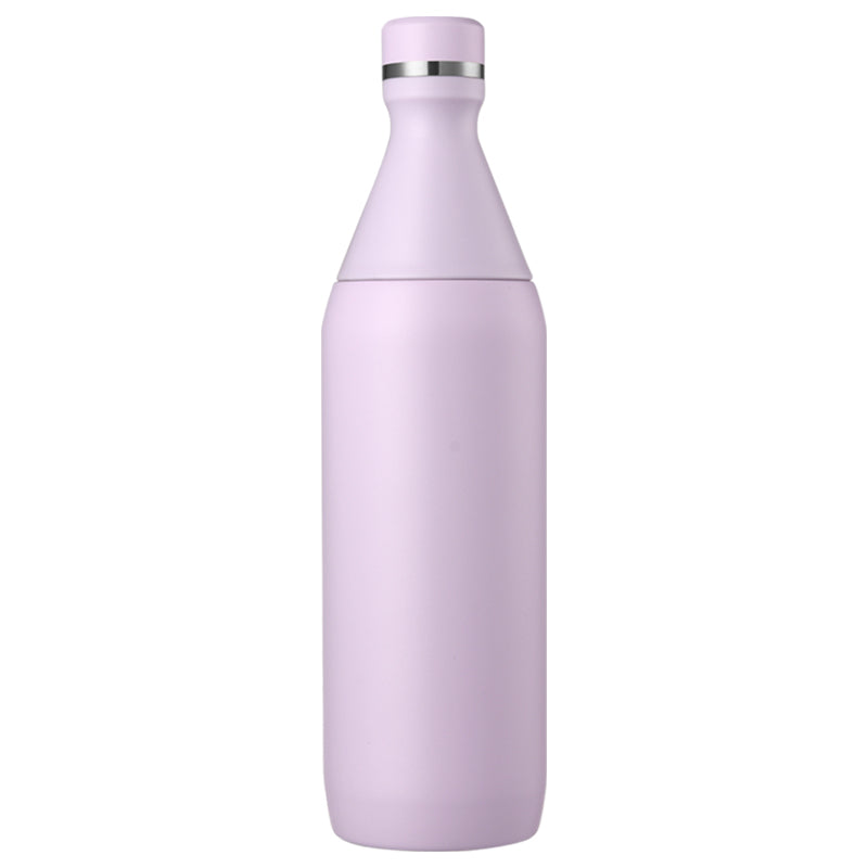 HONGZHAN All Day Slim Bottle 20 oz | Leakproof Twist on Lid | Slim Design for Travel and Gym | Insulated Stainless Steel Water Bottle | BPA-Free