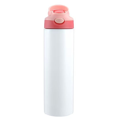 HONGZHAN Sublimation Blank Stainless Steel water bottle 12 OZ Straight Stainless Steel Insulated Tumblers Different Color Splash-Proof Lid Shatterproof Water Cup