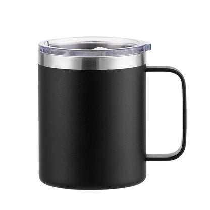 12oz Stainless Steel Insulated Coffee Mug with Handle, Double Wall Vacuum Travel Mug, Tumbler Cup with Sliding Lid