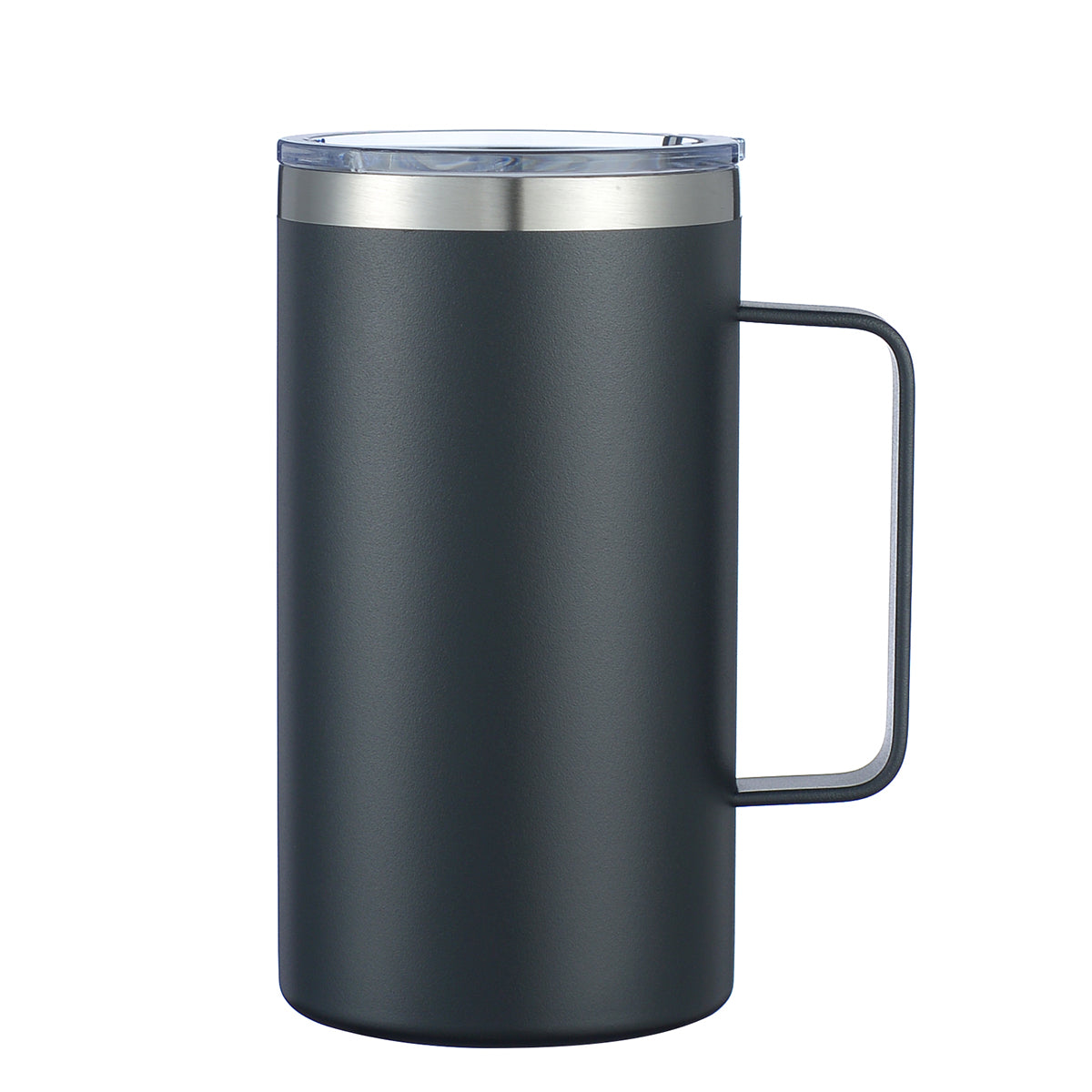 HONGZHAN 24oz Insulated Coffee Mug with Lid, Stainless Steel Coffee Cup, Double Wall Vacuum Coffee Tumbler with Handle, Premium Thermal Travel Coffee Mug