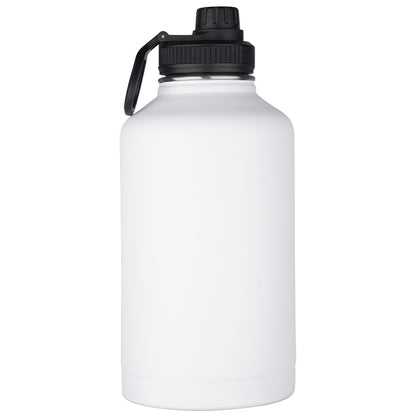 Vacuum Insulated Sport Bottle - Stainless Steel, Double-Walled, Wide Mouth Leak-Proof Thermal Flask for Hot & Cold Drink, Traveling, Sports & Outdoors  64oz