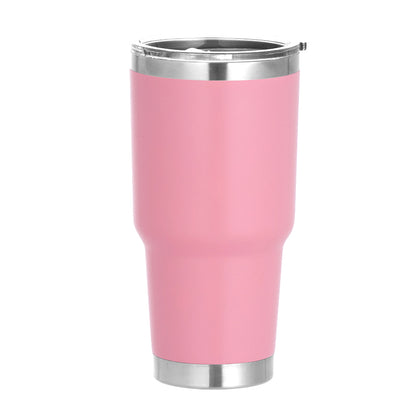 HONGZHAN 30 oz Tumbler with Lid Stainless Steel Tumblers Vacuum Insulated Cup Reusable Powder Coated Travel Mug Double Wall Leak Proof Portable Cups Keep Cold Drinks for 12 Hours