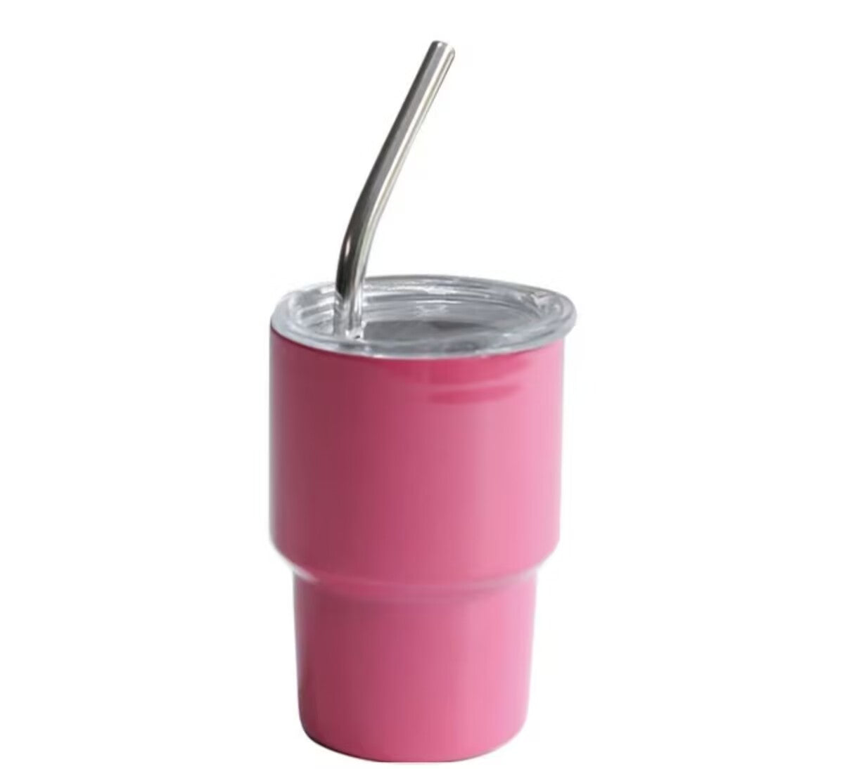 HONGZHAN 3 oz Mini Tumbler Shot Glass with Straw and Lid Colored Stainless Steel Sublimation Tumblers Cute Double Wall Vacuum Insulated Cups for Party Whiskey Bar Cocktai