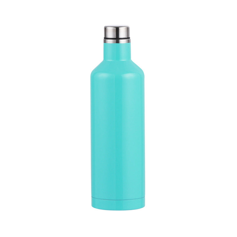 HONGZHAN Classic Canteen Insulated Tumbler, Gloss White, 17 oz – Reusable Water Bottle Keeps Beverages Cold for 25 Hours & Hot 12 Hours – Cupholder Friendly Tumbler with Screw-On Cap