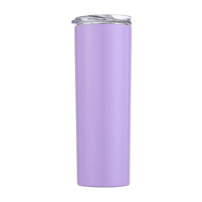 HONGZHAN 20oz Skinny Tumbler, Stainless Steel Insulated Slim Tumbler with Lid, Reusable Double Wall Travel Coffee Mug, Durable Powder Coated Travel Water Cup